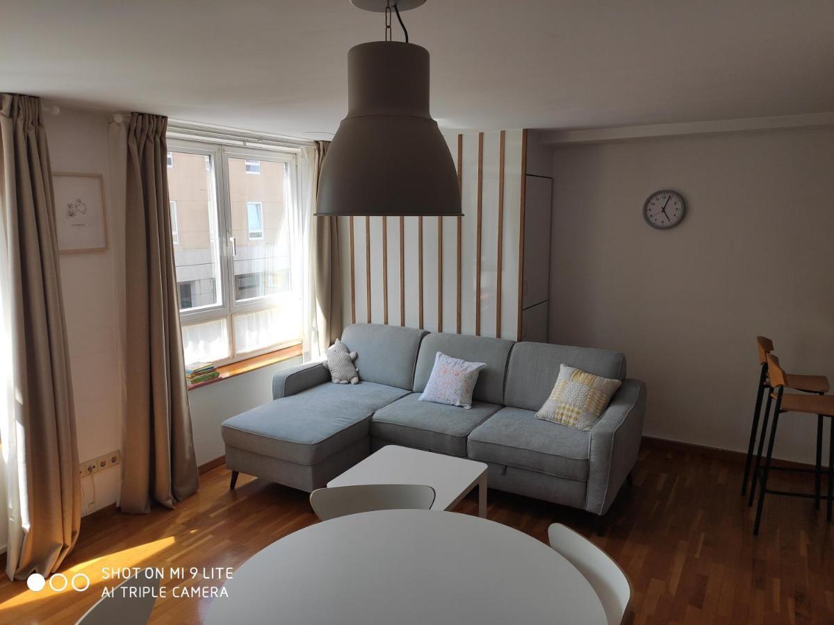 Luminoso Y Acogedor Apartamento En La Playa Oleiros Esterno foto